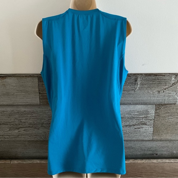 Nike Pro Fitted Women's Workout Tank Dri-Fit Blue size Large 12/14 (C1) - Picture 3 of 7